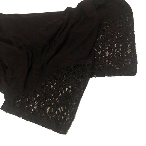 Apt 9 Crochet Overlay Front Scoop Neck Short Sleeve Top Sz XXL - Picture 7 of 10